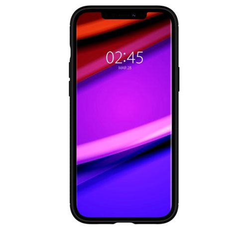 Spigen Rugged Armor Apple iPhone 12 / 12 Pro tok, Matte Black, fekete
