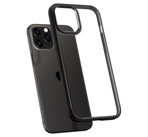 Spigen Ultra Hybrid Apple iPhone 12 / 12 Pro tok, Matte Black, fekete