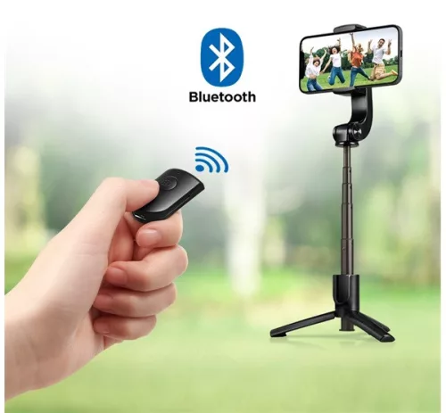 Spigen Gimbal Bluetooth Selfie-bot, tripod S610W, fekete