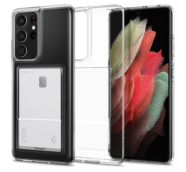 Spigen Crystal Slot Samsung Galaxy S21 Ultra 5G tok átlátszó (ACS02581)
