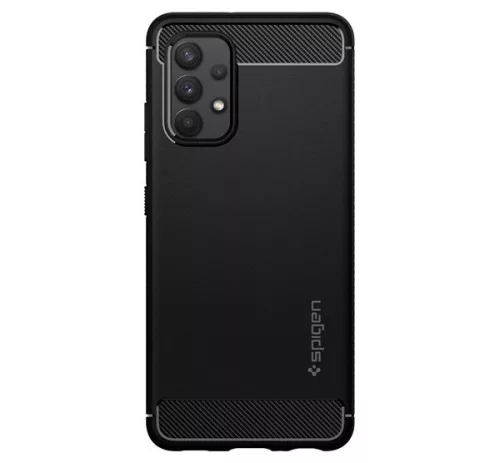 Spigen Rugged Armor Samsung Galaxy A32 5G tok, Matte Black, fekete