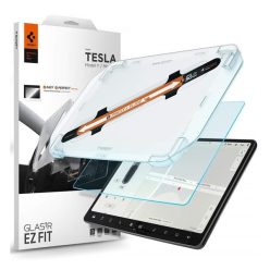   Spigen Glas.tR EZ Fit Tesla Model 3 (17-23) / Y  (20-24) tükröződés mentes tempered kijelzővédő fólia felhelyező kerettel