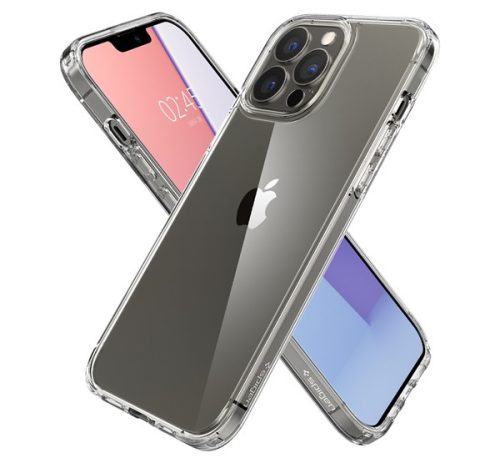 Spigen Ultra Hybrid Apple iPhone 13 Pro Max tok, Crystal Clear, átlátszó