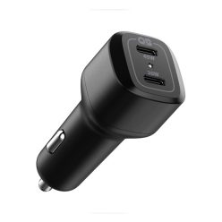 Spigen PowerArc autós töltő, Type-C-Type-C, 65W, fekete