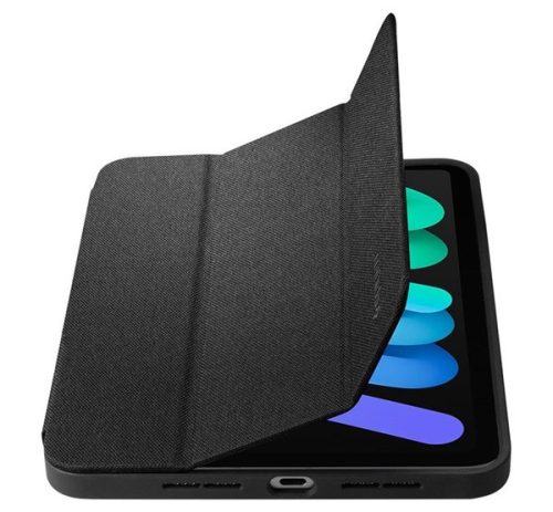Spigen Urban Fit Apple iPad mini 6 (2021 / 2024) oldalra nyíló tok, fekete