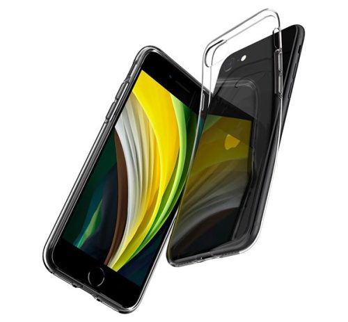 Spigen Crystal Flex Apple iPhone SE 2022 / 2020 / 8 / 7  tok, Crystal Clear, átlátszó