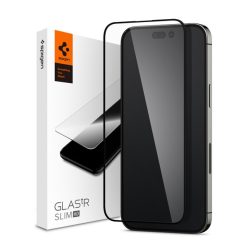   Spigen "Glas.tR Slim HD" Apple iPhone 14 Pro Max Tempered kijelzővédő fólia, fekete