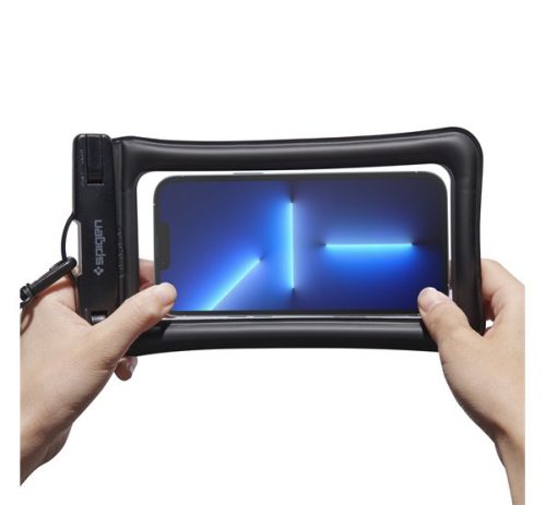 Spigen Aqua Shield A610 univerzális lebegő vízálló tok, fekete