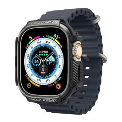 Spigen Rugged Armor Apple Watch UItra 2/1 (49mm), Fekete tok