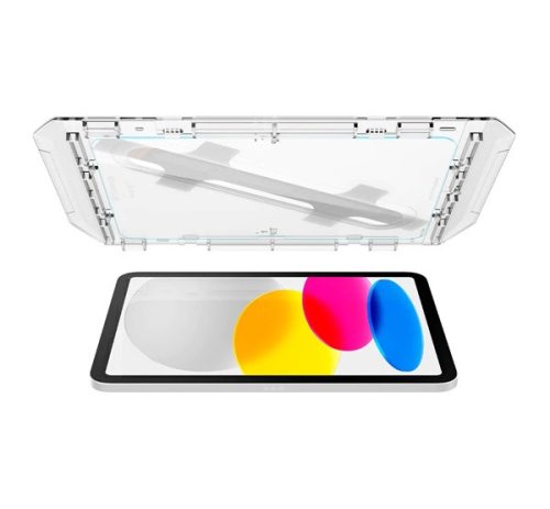 Spigen Glas.tR EZ Fit Apple iPad 10.9" 2022 / iPad 11" (2025) tempered kijelzővédő fólia felhelyező kerettel