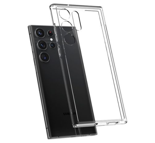 Spigen Ultra Hybrid Samsung Galaxy S23 Ultra tok,Crystal Clear, átlátszó