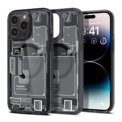   Spigen Ultra Hybrid Apple iPhone 14 Pro Max tok, Magsafe tok, Zero One tok, szürke