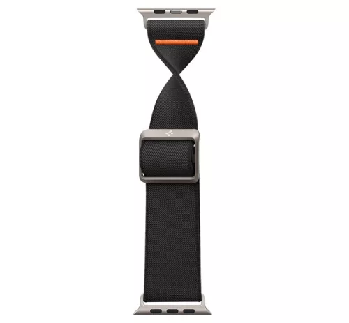Spigen Lite Fit Ultra Apple Watch Ultra 3 / 2 / 1 49mm / 10 /  9 / 8 / 7 45mm / SE / 6 / 5 / 4 44mm / 3 / 2 / 1 42mm szövet szíj, fekete