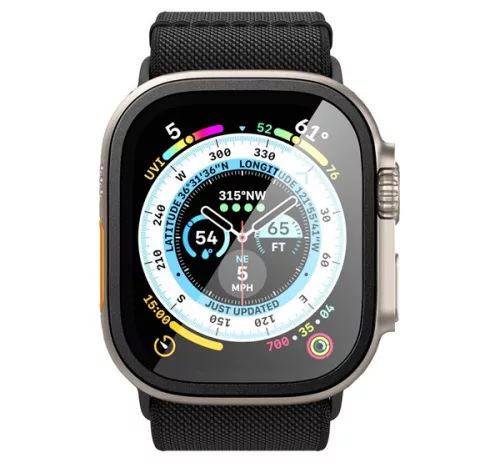 Spigen Glas.tR SLIM Pro Apple Watch Ultra 2 / 1 49mm tempered kijelzővédő fólia, fekete