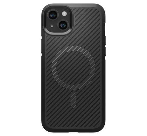 Spigen Core Armor MagFit Apple iPhone 15 Plus tok, MagSafe, Matte Black, fekete
