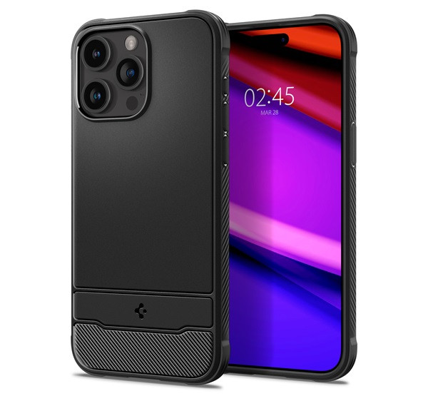 Spigen Rugged Armor (MagFit) iPhone 15 Pro tok fekete (ACS06703)