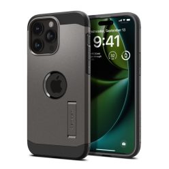   Spigen Tough Armor MagFit Apple iPhone 15 Pro tok, Gunmetal MagSafe szürke