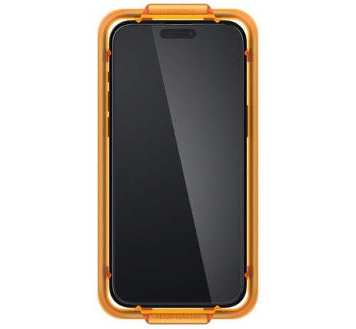 Spigen AlignMaster Glas.tR Apple iPhone 15 Plus / iPhone 16 Plus Tempered kijelzővédő fólia (2db)