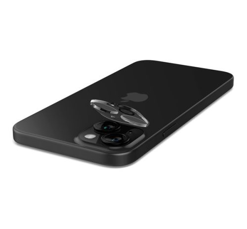 Spigen Glas.tR EZ Fit Optik Pro Apple iPhone 15/ iPhone 15 Plus, Tempered kameravédő fólia felhelyező kerettel (2db)