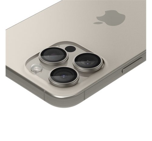 Spigen Glas.tR EZ Fit Optik Pro Apple iPhone 14 Pro / 14 Pro Max / 15 Pro / 15 Pro Max / 16 Pro / 16 Pro Max / 17 Pro / 17 Pro Max, Tempered kameralencse-védő fólia, natúr titánium (2db)