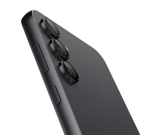 Spigen Glas.tR SLIM EZ Fit Optik Pro Samsung Galaxy S23 FE Tempered kameralencse-védő fólia felhelyező kerettel, fekete (2db)