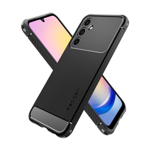Spigen Rugged Armor Samsung Galaxy A25 tok, Matte Black, fekete