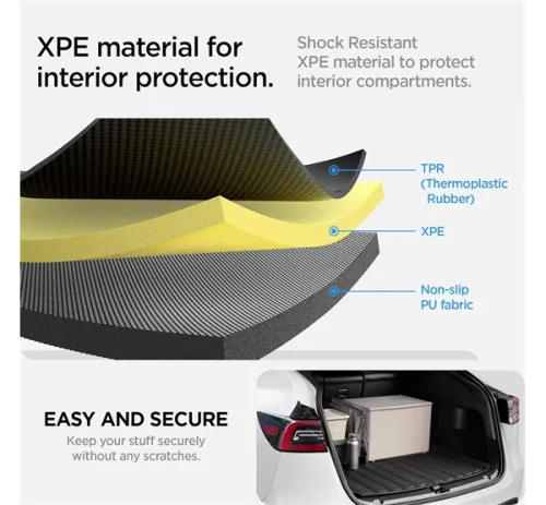 Spigen Tesla Model Y csomagtartó védő, fekete TL20-Y