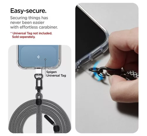 Spigen univerzális Cross Body pánt, fekete (1db)