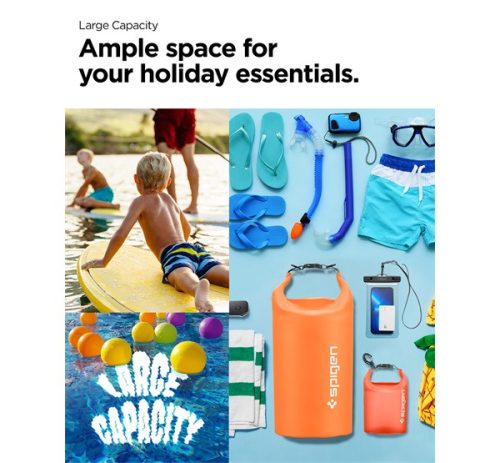 Spigen Aqua Shield A630 univerzális vízálló táska, narancssárga 