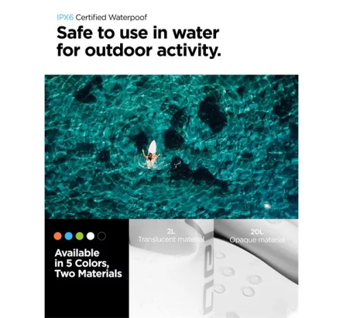 Spigen Aqua Shield A630 univerzális vízálló táska, fehér