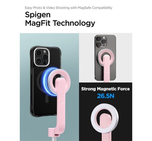 Spigen S570W Magsafe Tripod Selfie bot, rózsaszín