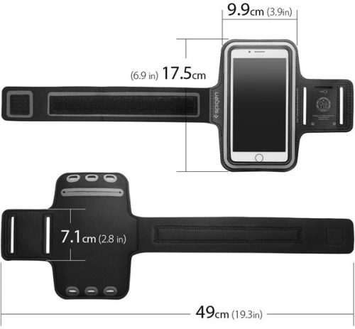 Spigen Dynamic Shield karra rögzíthető telefon tartó, karpánt 6,7" átmérőig, fekete