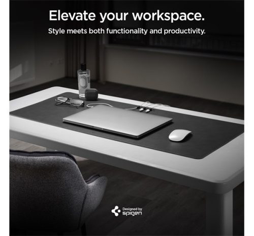 Spigen LD302M egérpad mágneses kábeltartóval, fekete 