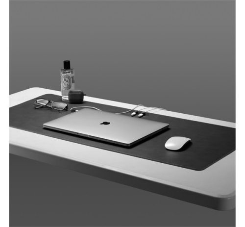 Spigen LD302M egérpad mágneses kábeltartóval, fekete 