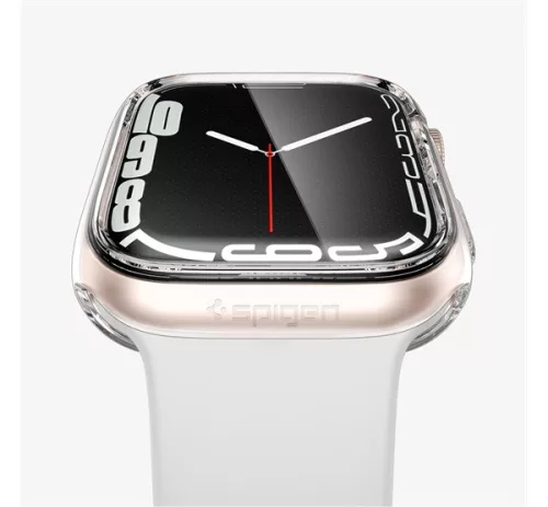 Spigen Ultra Hybrid Apple Watch 9 / 8 / 7 41mm tok, Crystal Clear, átlátszó
