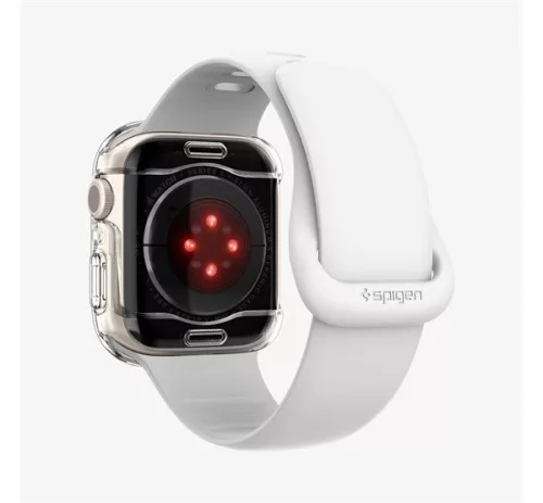 Spigen Ultra Hybrid Apple Watch 9 / 8 / 7 45mm tok, Crystal Clear, átlátszó