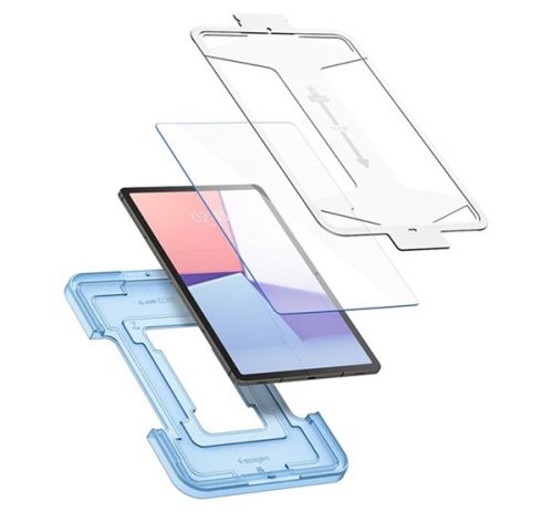 Spigen Glas.tR EZ Fit Samsung Galaxy Tab S9 / S9 FE / S10 FE Tempered glass üvegfólia felhelyező kerettel (1db)