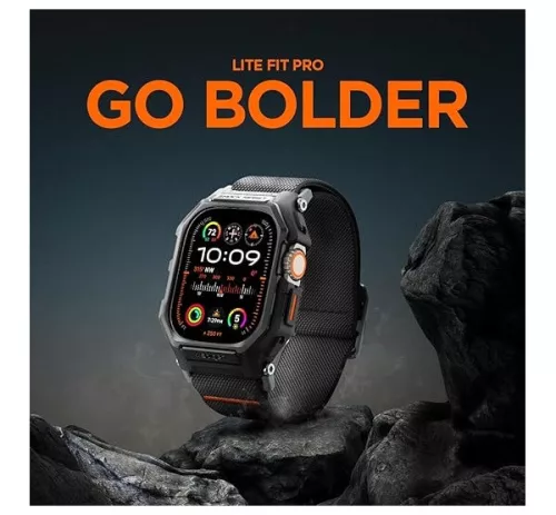 Spigen Lite Fit Pro Apple Watch Ultra 3 / 2 / 1 49mm tok / szíj, matt fekete