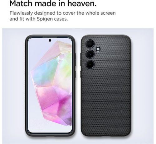 Spigen AlignMaster Glas.tR Samsung Galaxy A35 5G Tempered kijelzővédő fólia (2db)