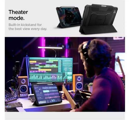 Spigen Rugged Armor Pro iPad Pro 11" (2024 / 2025) tok, fekete