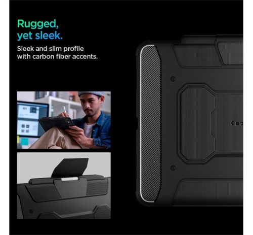 Spigen Rugged Armor Pro Apple iPad Pro 13 (2024) tok, fekete