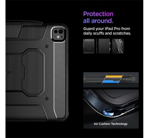Spigen Rugged Armor Pro Apple iPad Pro 13 (2024) tok, fekete
