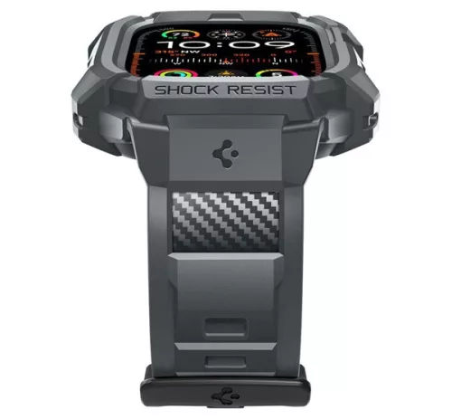 Spigen Rugged Armor Pro Apple Watch Ultra 3 / 2 / 1 49mm tok / szíj, sötétszürke