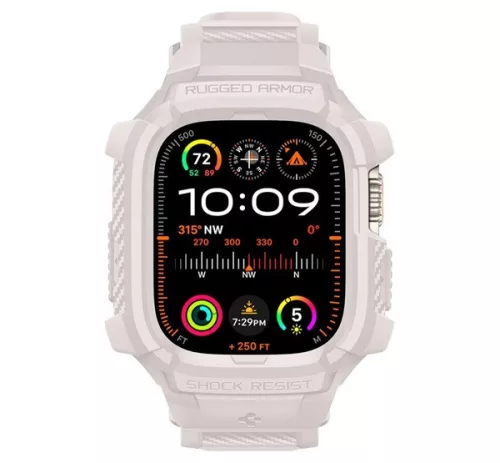 Spigen Rugged Armor Pro Apple Watch Ultra 2 / 1 49mm tok / szíj, bézs