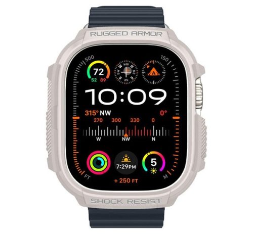 Spigen Rugged Armor Apple Watch Ultra 2 / 1 49mm tok, bézs