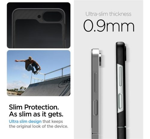 Spigen Air Skin Samsung Galaxy Flip 6 / Flip 7 FE tok Aramid, fekete
