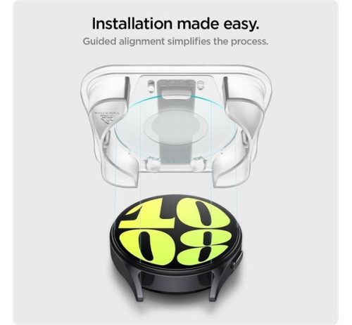 Spigen AlignMaster Glas.tR Samsung Galaxy Watch7 (40MM) Tempered kijelzővédő fólia (2db)