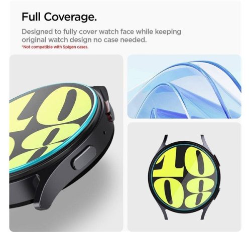 Spigen AlignMaster Glas.tR Samsung Galaxy Watch7 44mm Tempered kijelzővédő fólia (2db)