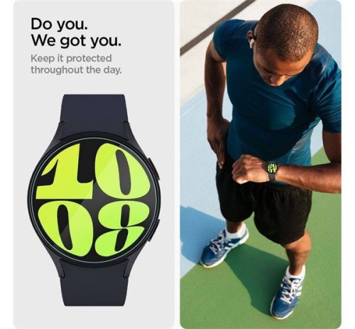 Spigen AlignMaster Glas.tR Samsung Galaxy Watch7 44mm Tempered kijelzővédő fólia (2db)