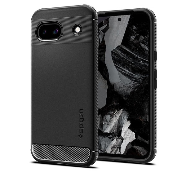 Spigen ACS07259 Google Pixel 8a fekete szilikon hátlap